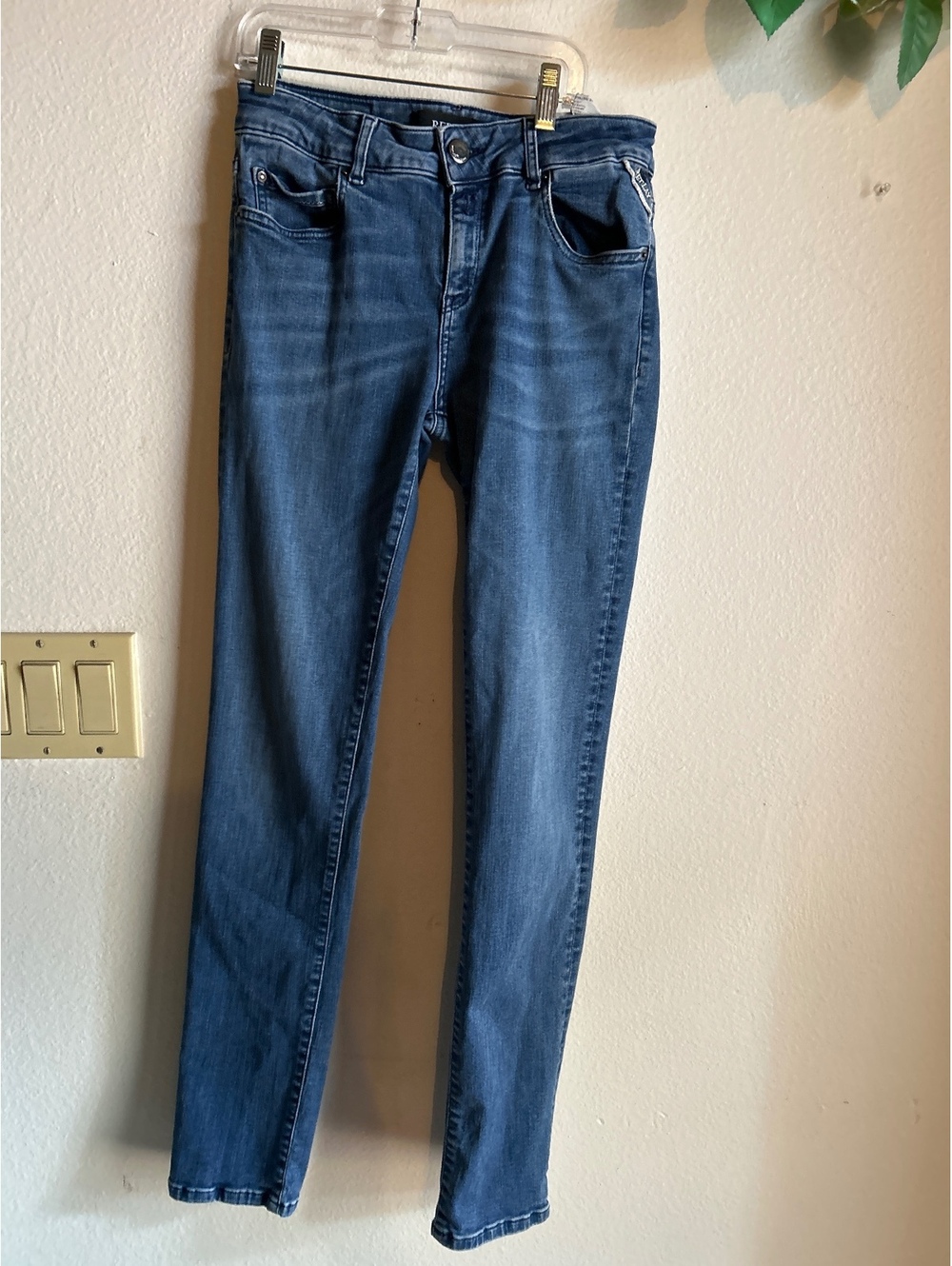 Replay Women's Skinny Blue Denim Jeans Size 28 Waist 30 Length